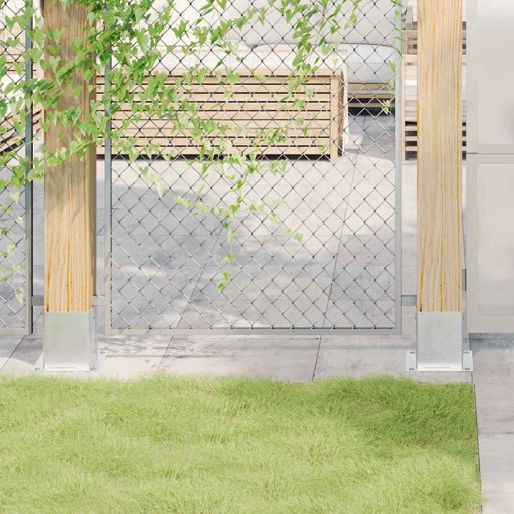 Pfostenträger Quadratisch 12 Stk. 101x101mm Stahl Verzinkt