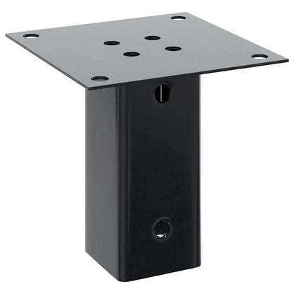 Pfostenträger Quadrat 4 Stk. 71x71 mm Pulverbeschichteter Stahl