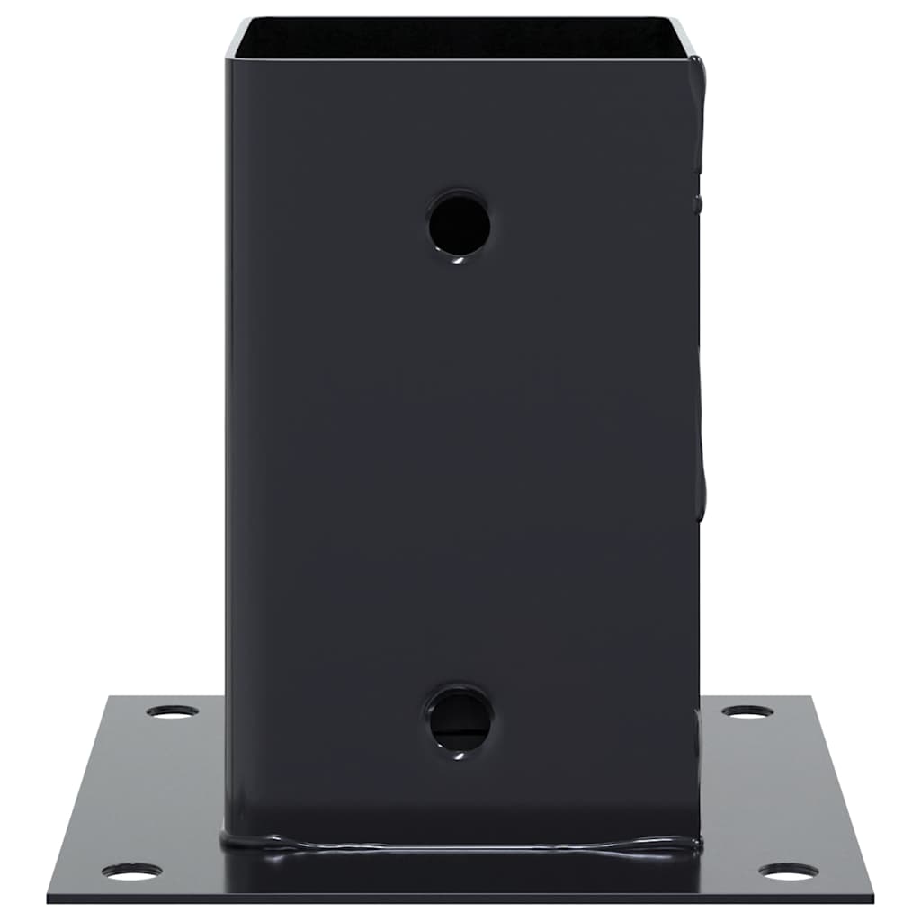 Pfostenträger Quadrat 4 Stk. 91x91 mm Pulverbeschichteter Stahl