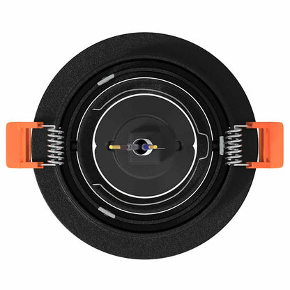 Spotlight 12 pcs Schwarz 9 x 9 x 2 cm Aluminium