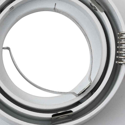 Spotlight 12 pcs Weiß 9 x 9 x 2 cm Aluminium