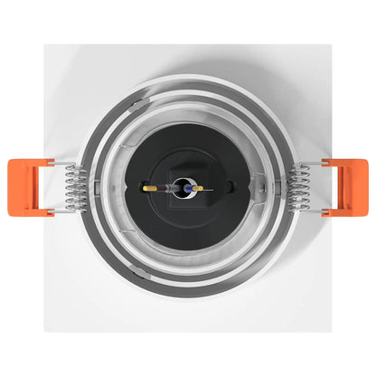 Spotlight 12 pcs Weiß 9 x 9 x 2 cm Aluminium