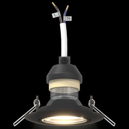 Spotlight 24 pcs Schwarz 9 x 9 x 2,5 cm Metall