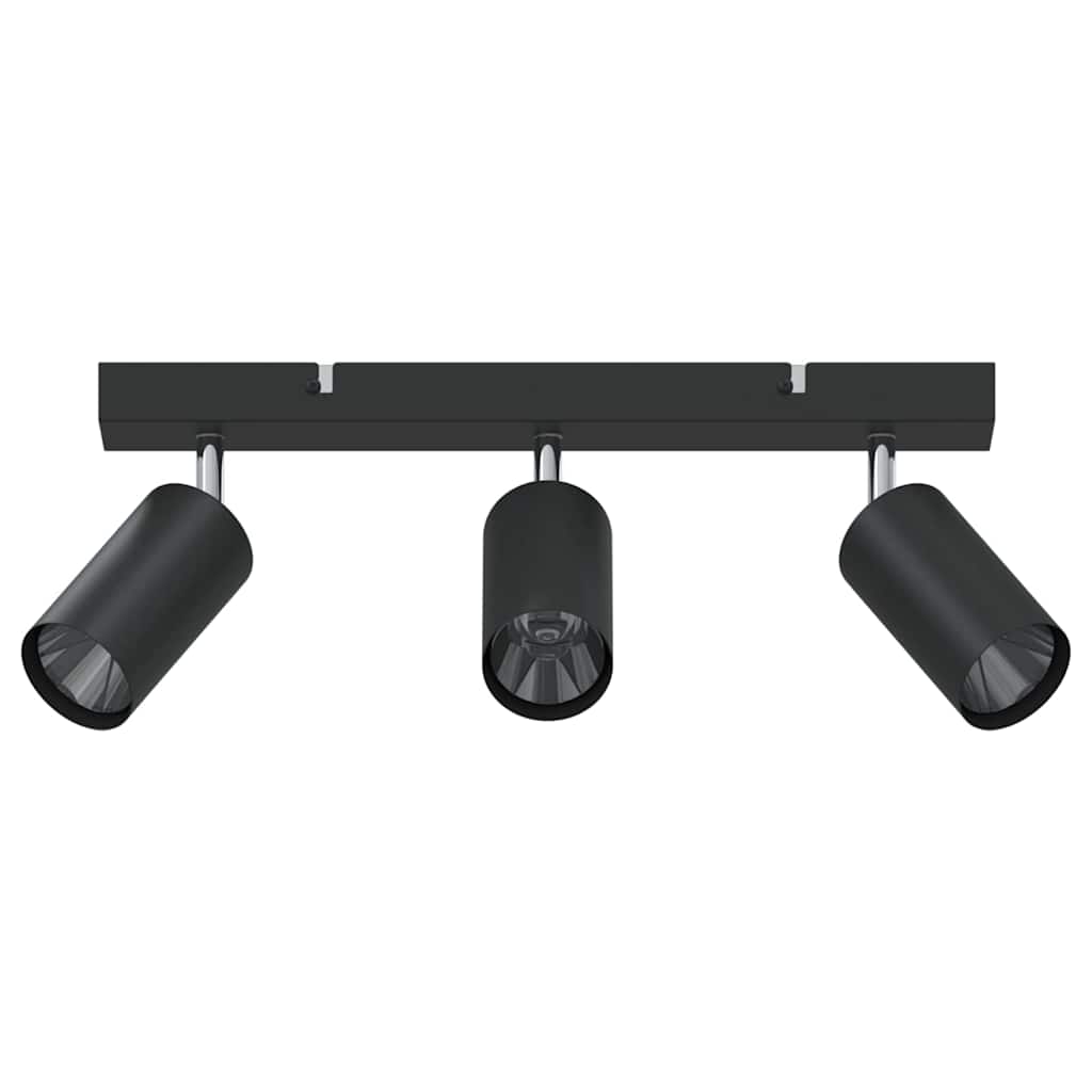 Deckenstrahler mit Strahlern Schwarz 38 x 6 x 16 cm Metall