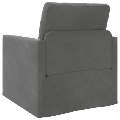 Schlafsofa 60cm Dunkelgrau Samt