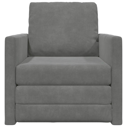 Schlafsofa 60cm Dunkelgrau Samt