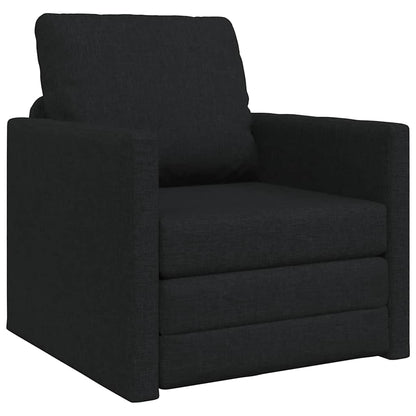 Schlafsofa 60cm Schwarz Stoff