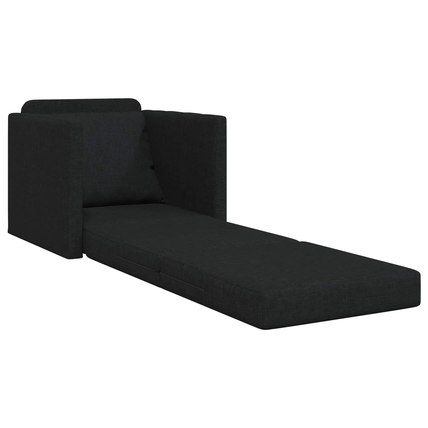 Schlafsofa 60cm Schwarz Stoff