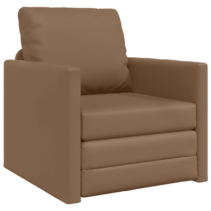 Schlafsofa 60cm Cappuccino Kunstleder