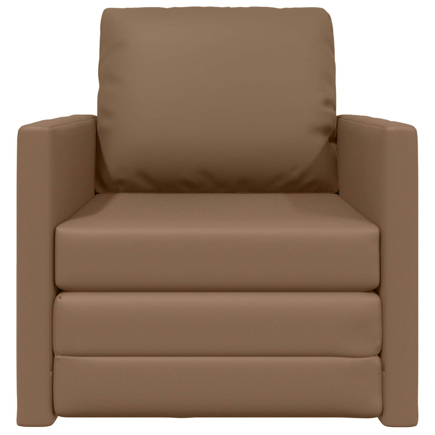 Schlafsofa 60cm Cappuccino Kunstleder