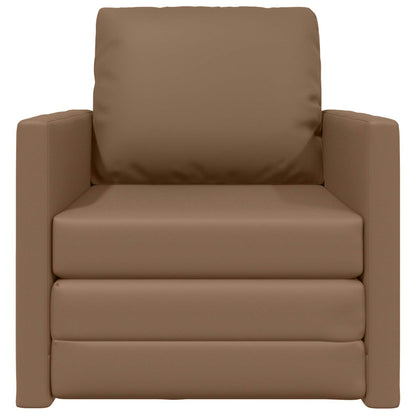 Schlafsofa 60cm Cappuccino Kunstleder