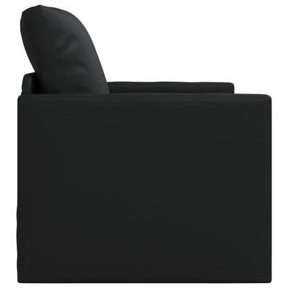 Schlafsofa 60cm Schwarz Kunstleder