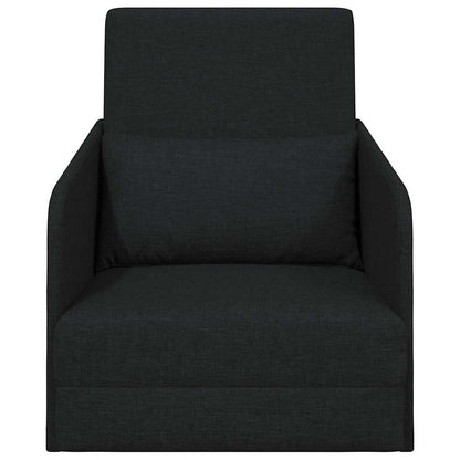 Schlafsofa 60cm Schwarz Stoff