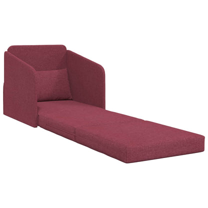 Schlafsofa 60cm Weinrot Stoff