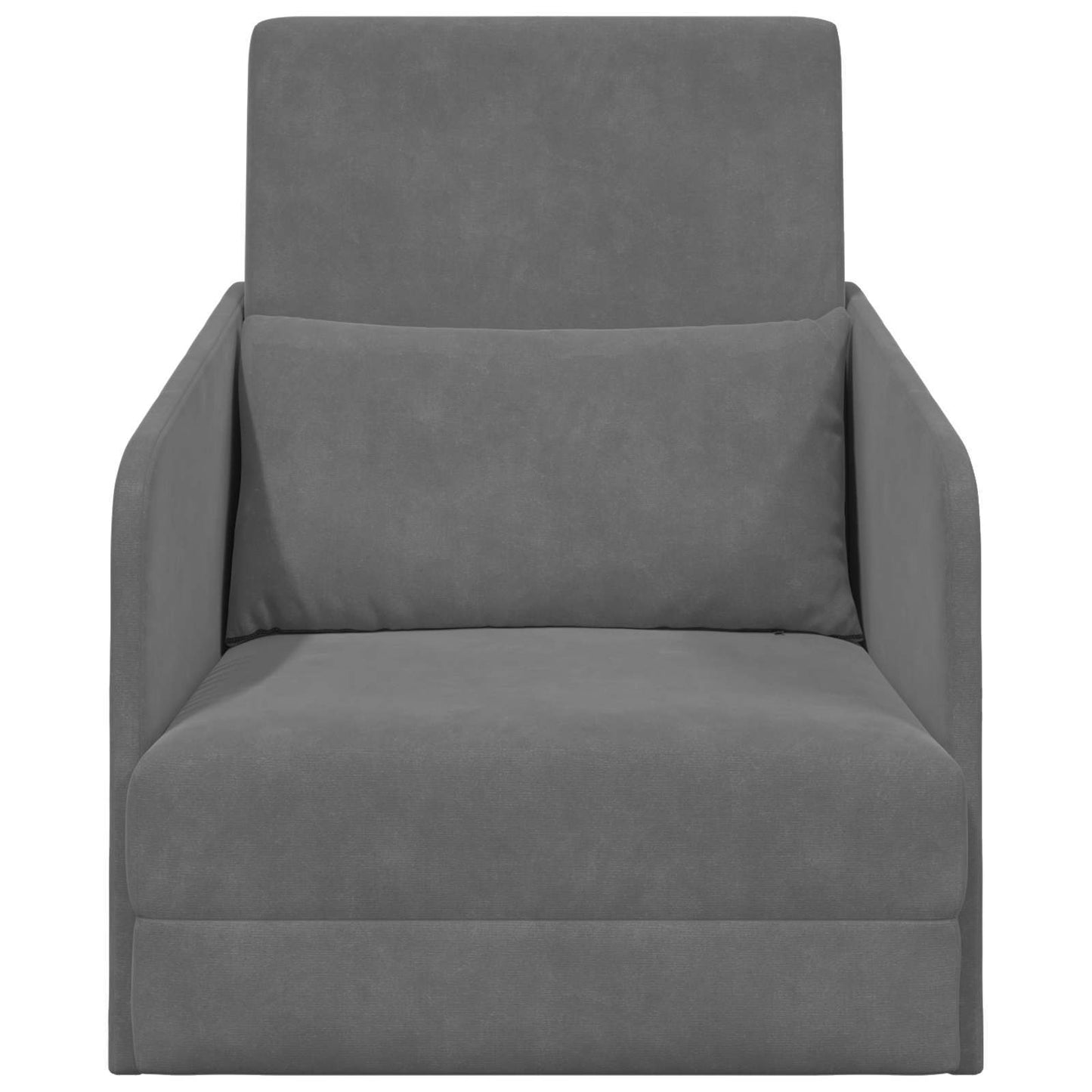 Schlafsofa Dunkelgrau 65 x 80 x 83 cm Samt