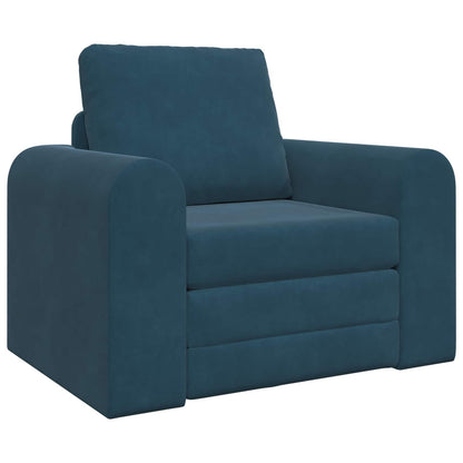 Schlafsofa Blau 98 x 71 x 83 cm Samt