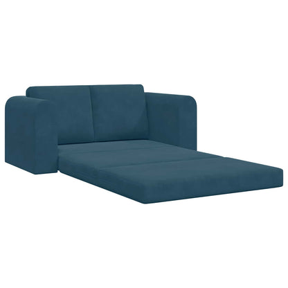 Schlafsofa 60cm Blau Samt