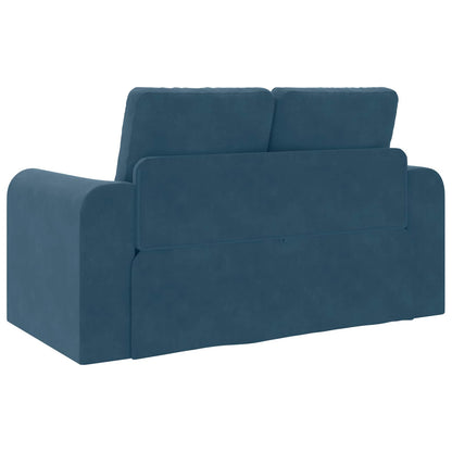 Schlafsofa 60cm Blau Samt