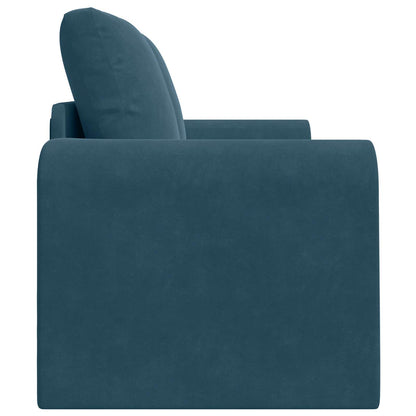 Schlafsofa 60cm Blau Samt