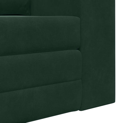Schlafsofa 60cm Dunkelgrün Samt