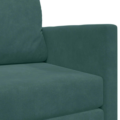 Schlafsofa 110cm Dunkelgrün Samt