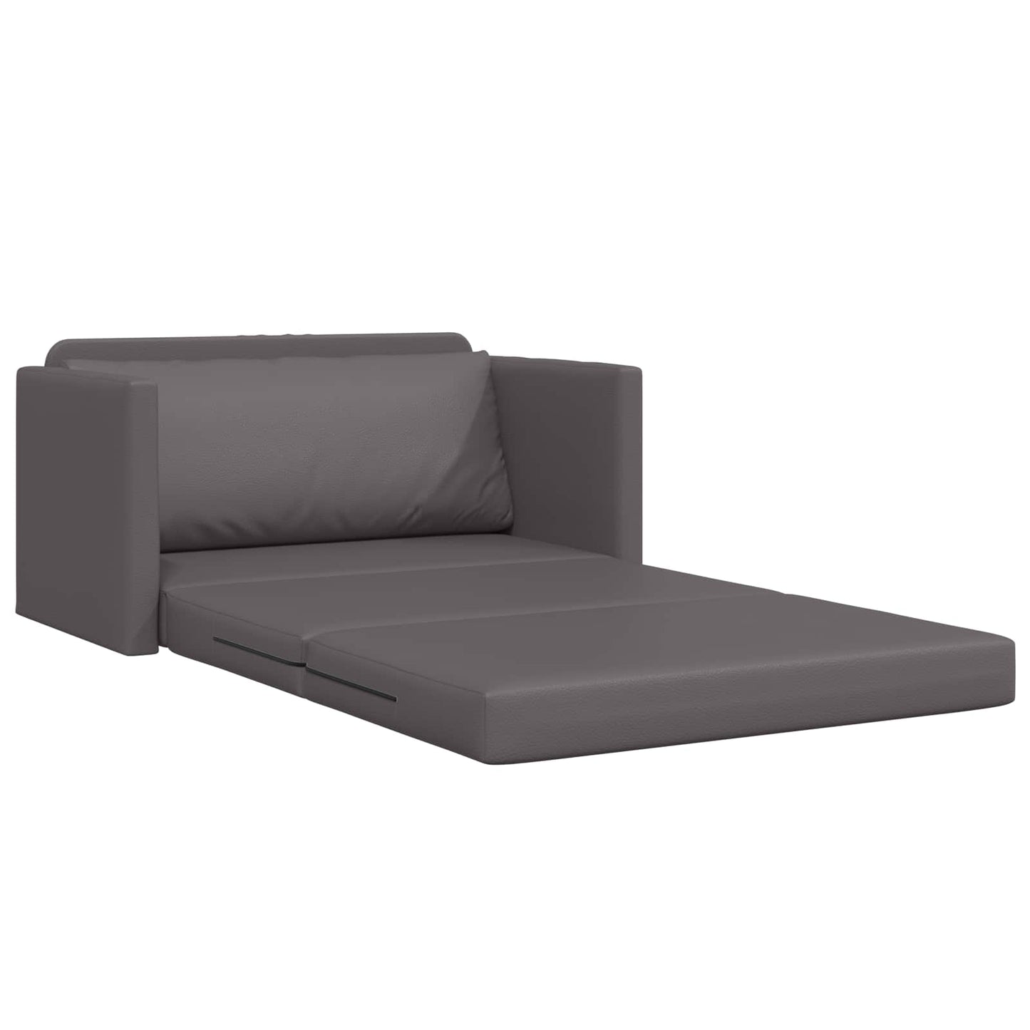 Schlafsofa 110cm Grau Kunstleder