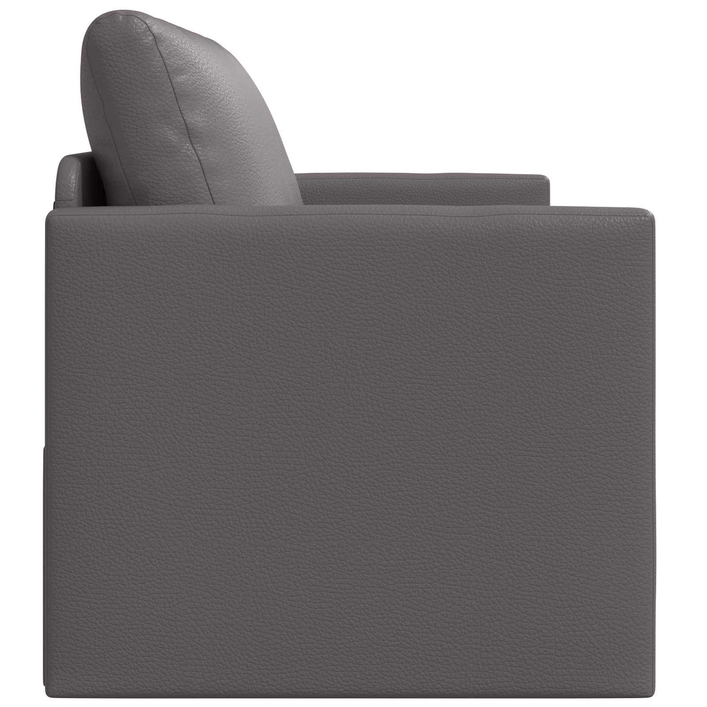 Schlafsofa 110cm Grau Kunstleder