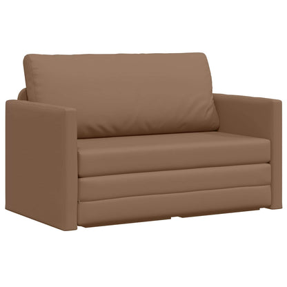 Schlafsofa 110cm Cappuccino Kunstleder