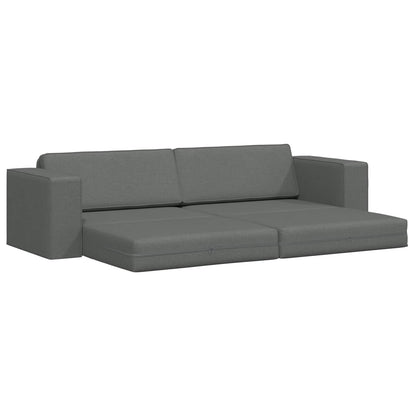 Schlafsofa 200cm Dunkelgrau Stoff