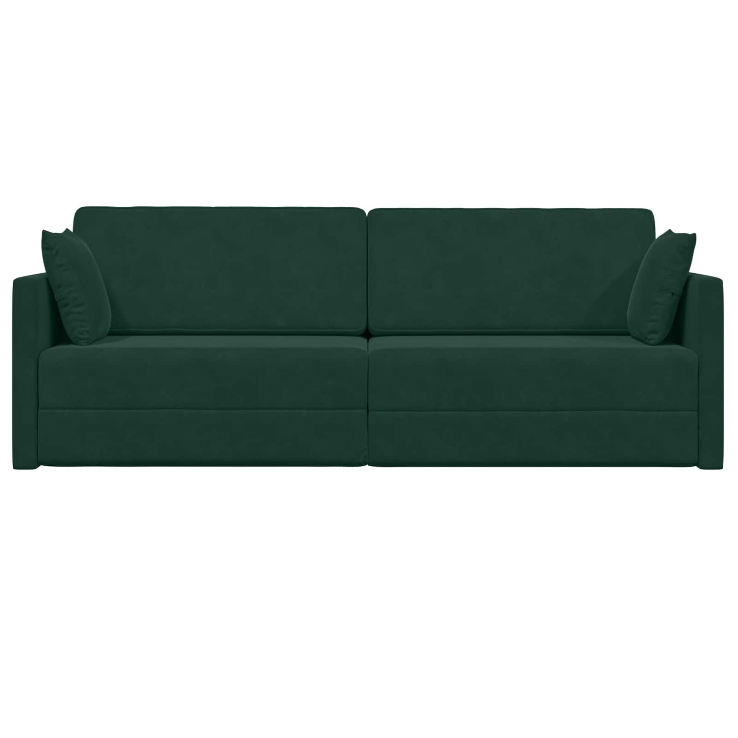 Boden-Sofa-Bett 200cm Dunkelgrün Samt