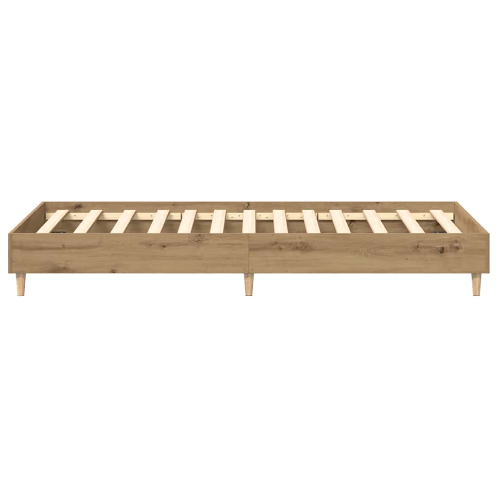 Bettgestell ohne Matratze Artisan-Eiche 90x200cm Holzwerkstoff
