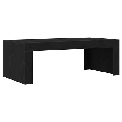 Couchtisch Schwarz Eichen-Optik 102 x 50 x 35 cm Holzwerkstoff