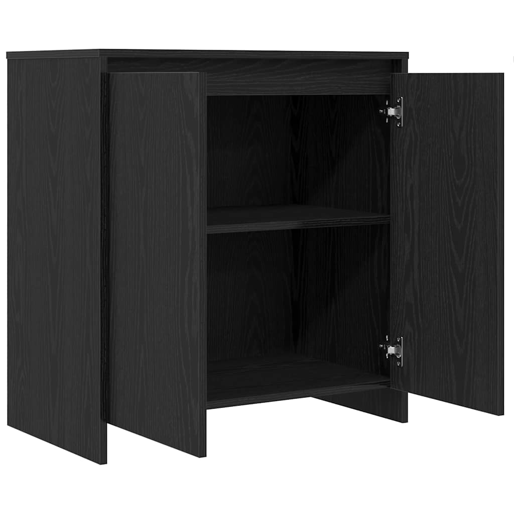 Sideboard Schwarze Eiche 70 x 41 x 75 cm Holzwerkstoff