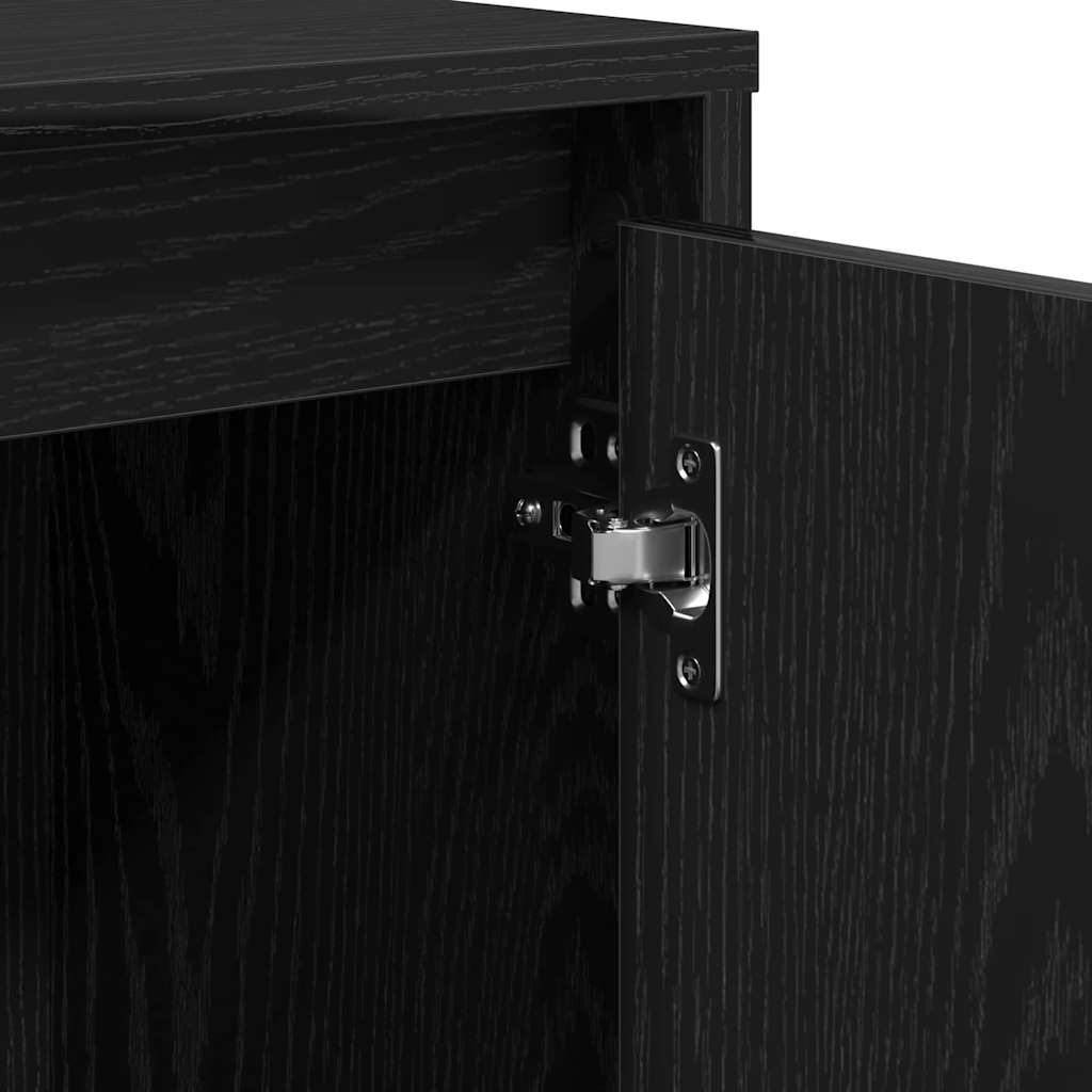 Sideboard Schwarz 102 x 29,5 x 75 cm Holzwerkstoff