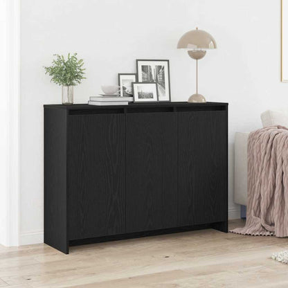 Sideboard Schwarz 102 x 29,5 x 75 cm Holzwerkstoff