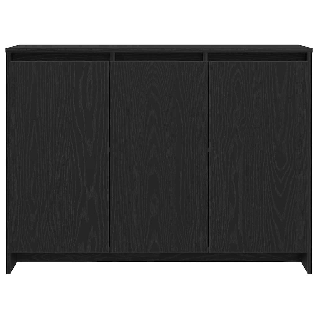 Sideboard Schwarz 102 x 29,5 x 75 cm Holzwerkstoff