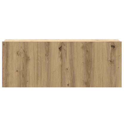 3-tlg. TV-Schrank-Set Wandmontage Artisan-Eiche Holzwerkstoff