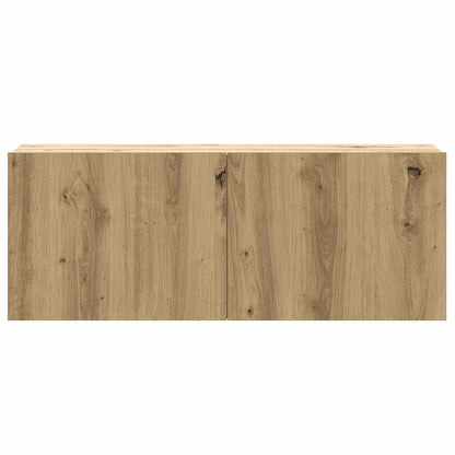 8-tlg. TV-Schrank-Set Wandmontage Artisan-Eiche Holzwerkstoff