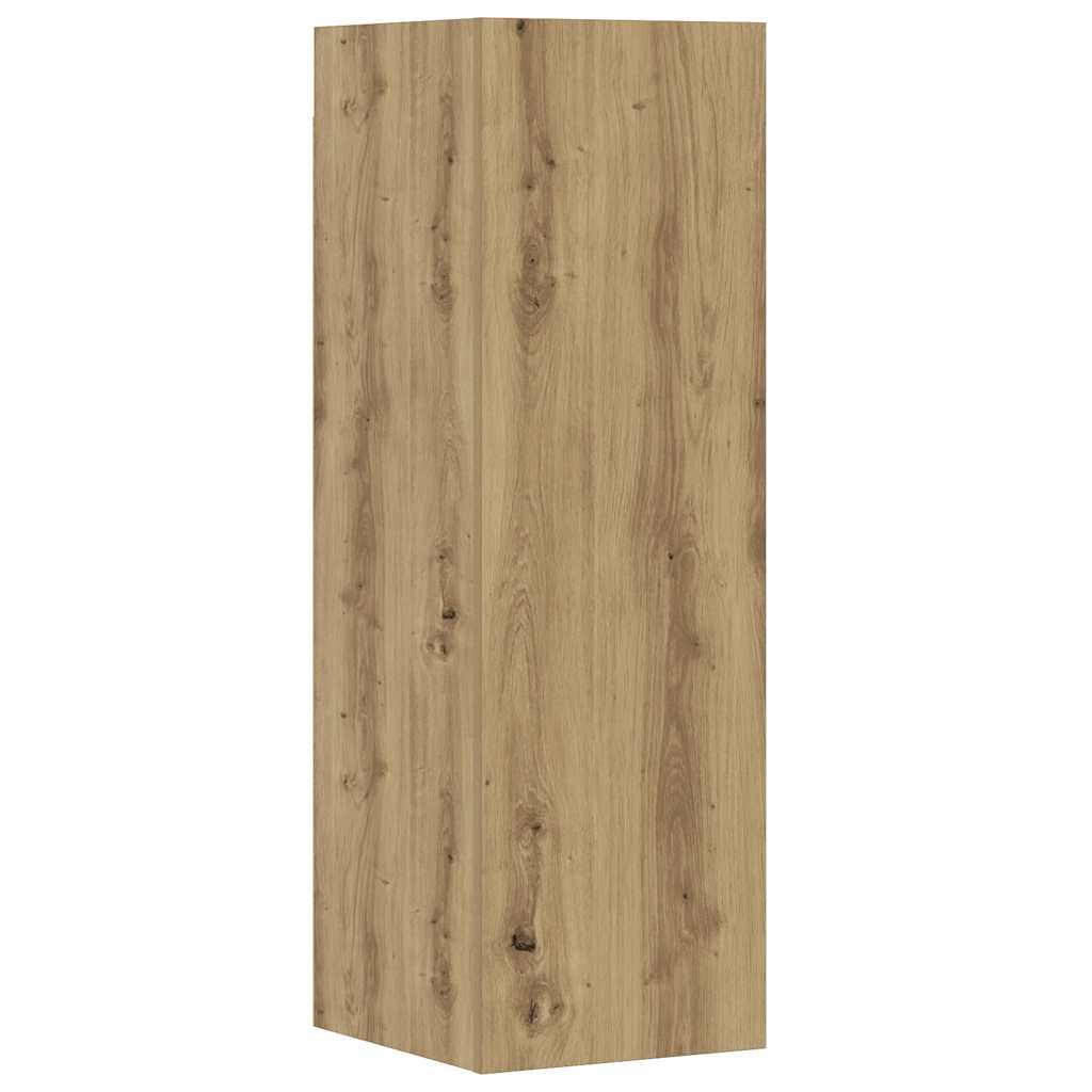 8-tlg. TV-Schrank-Set Wandmontage Artisan-Eiche Holzwerkstoff