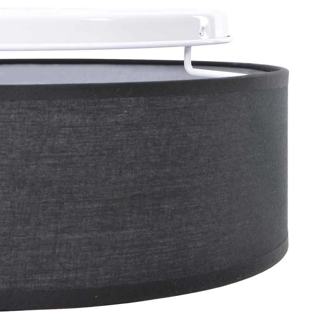 Deckenlampe mit Strahlern Schwarz 30 x 30 x 13,5 cm Stoff