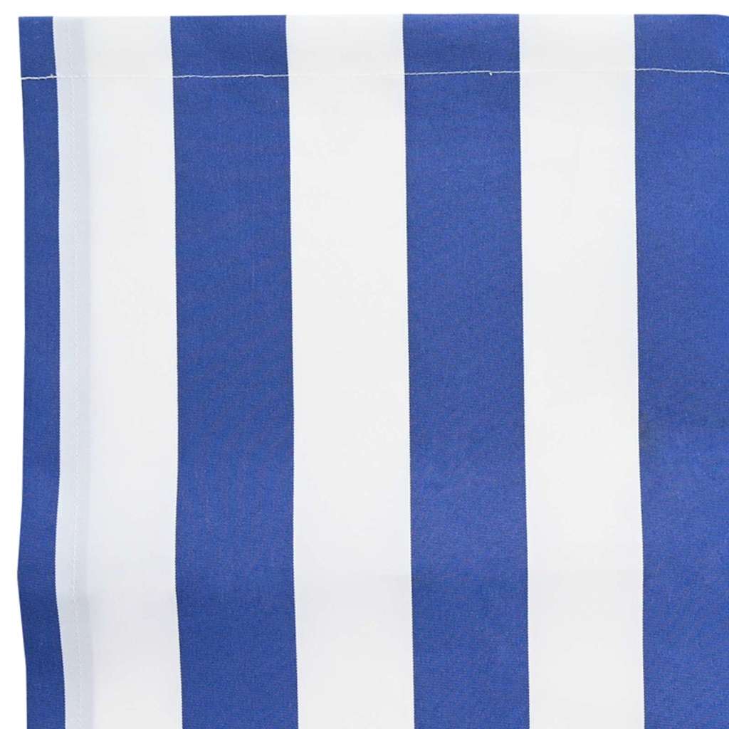 Markisenersatzstoff Blau und Weiß 235 x 195 cm Polyester