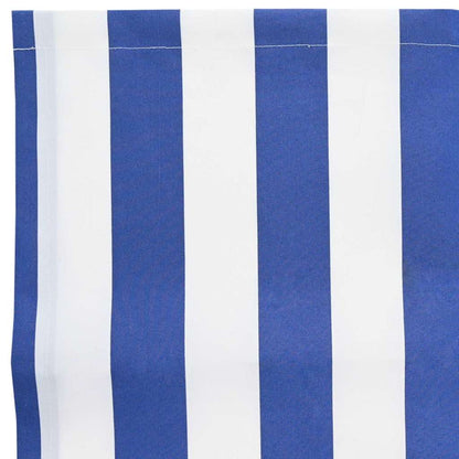 Markisenersatzstoff Blau und Weiß 380 x 195 cm Polyester