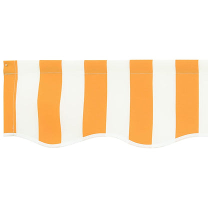 Markisenersatzstoff Gelb und Weiß 330 x 195 cm Polyester