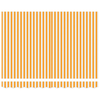 Markisenersatzstoff Gelb und Weiß 330 x 195 cm Polyester