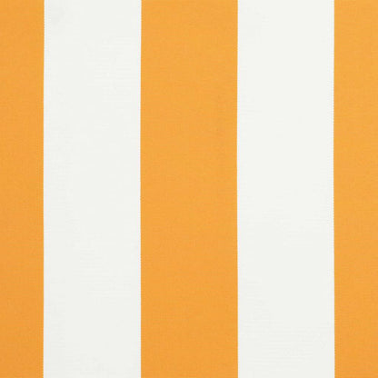 Markisenersatzstoff Gelb und Weiß 330 x 195 cm Polyester