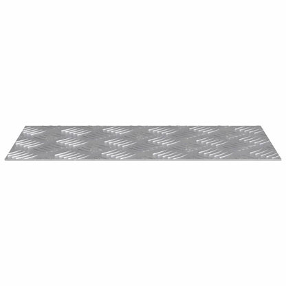 Treppe Tritt Rechtwinklig 2 pcs Silber 40 x 20 cm Aluminium