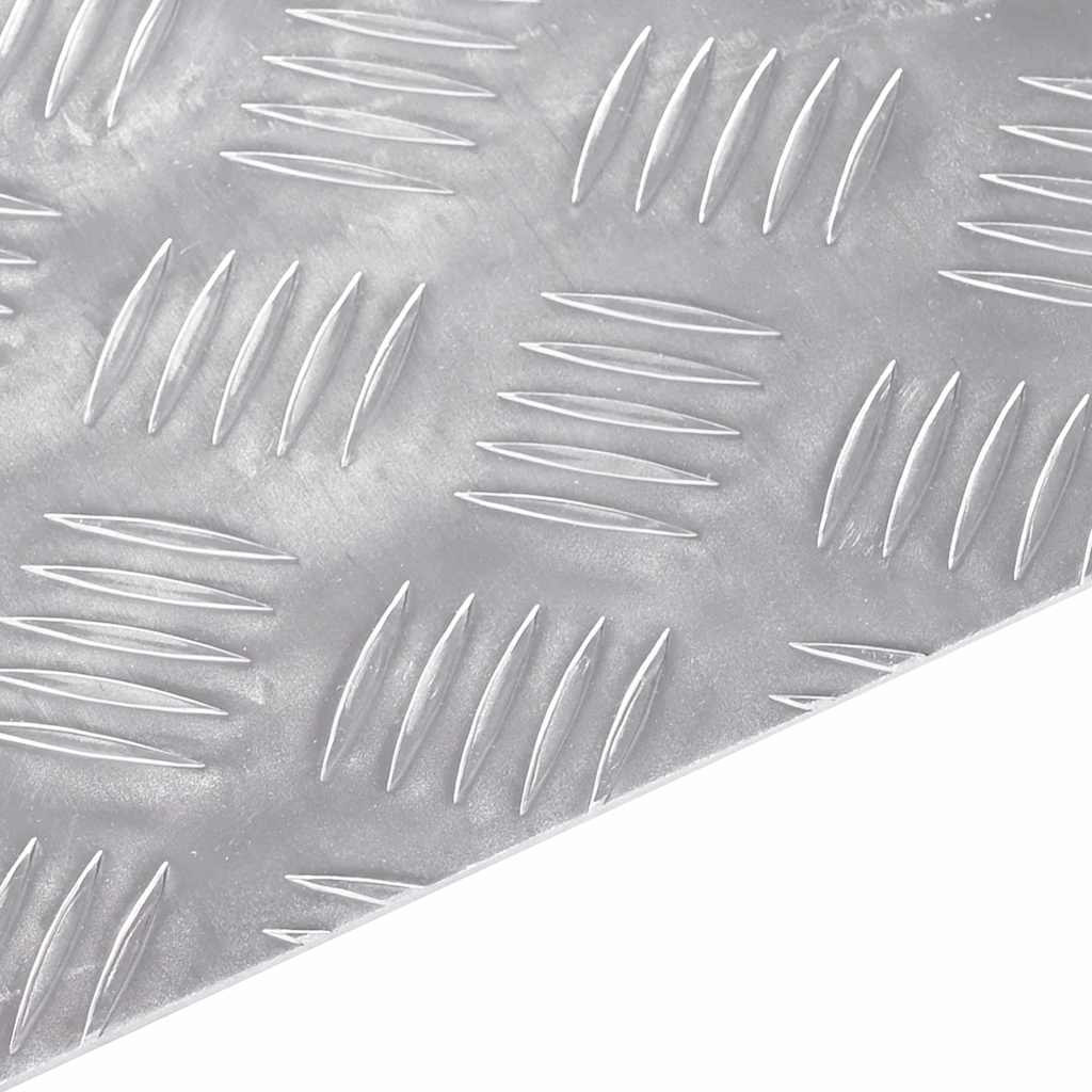 Treppe Tritt Rechtwinklig 4 pcs Silber 40 x 20 cm Aluminium