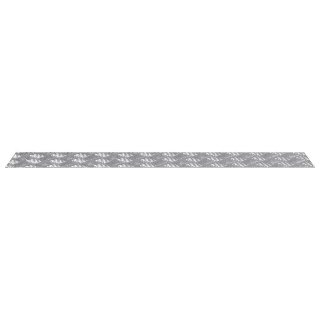 Treppe Tritt Rechtwinklig 2 pcs Silber 100 x 20 cm Aluminium