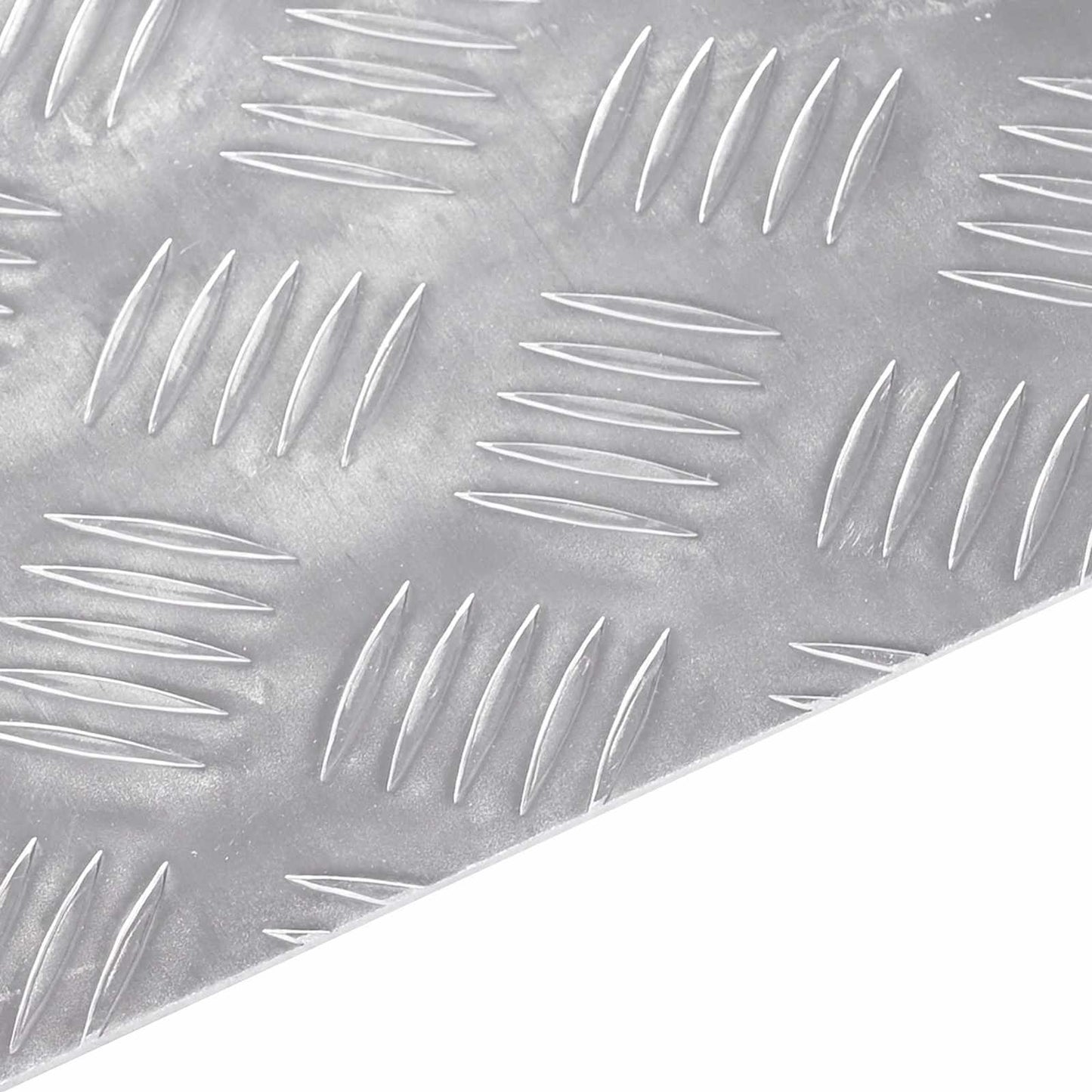 Treppe Tritt Rechtwinklig 4 pcs Silber 50 x 25 cm Aluminium