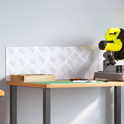 Treppe Tritt Rechtwinklig 2 pcs Silber 50 x 25 cm Aluminium